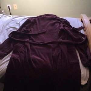 Maroon Lands End Bathrobe